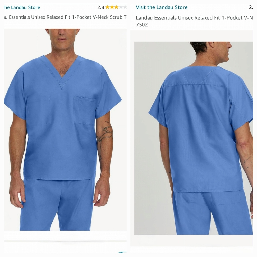 Landau Scrubs Set Unisex Small Tall